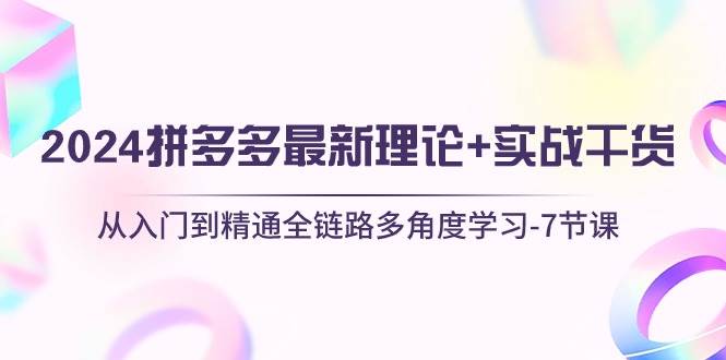 拼多多改销量软件，最新理论+实战干货免费下载资源